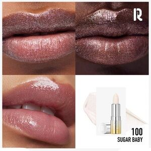 Rabanne Dramalips Glassy Pearly Lipstick #100 Sugar Baby (Pearly Icy Clear)